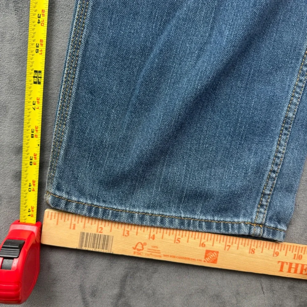 Ridgecut Toughwear Mens Carpenter Jeans Blue Denim Utility Work Pants 42x30